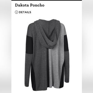 Cabi ‘Dakota Poncho’ hooded sweater boxy flowy fit, size medium.